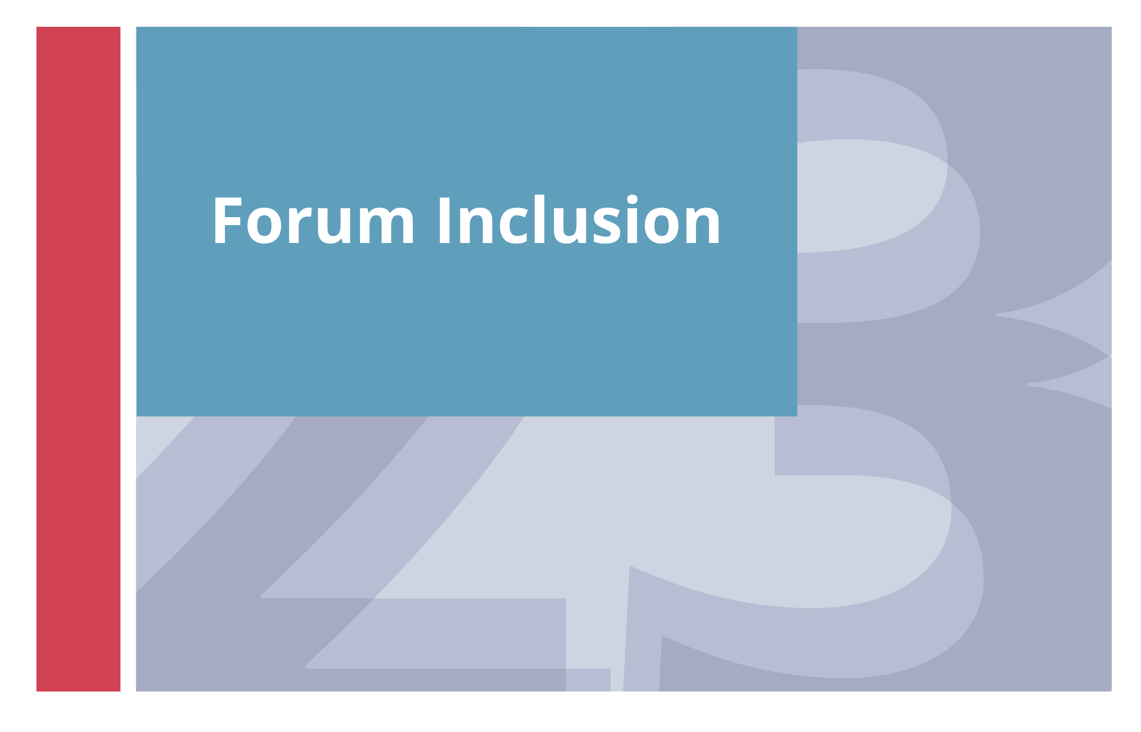  Forum Inclusion 
